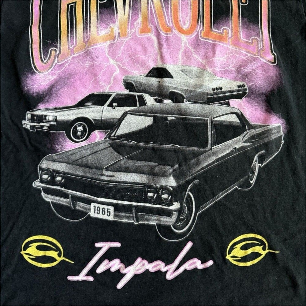 Chemistry‎ Chevrolet Impala Graphic Tee Men's S/CH Black Cotton Crew Neck